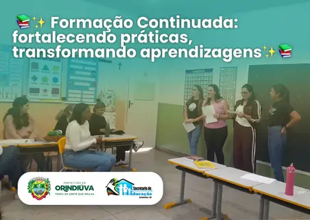 📚✨ Formação Continuada: fortalecendo práticas, transformando aprendizagens✨📚
