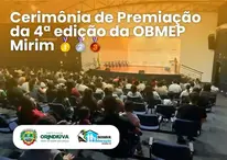 Cerimônia de Premiação da 4ª edição da OBMEP Mirim 🥇🥈🥉
