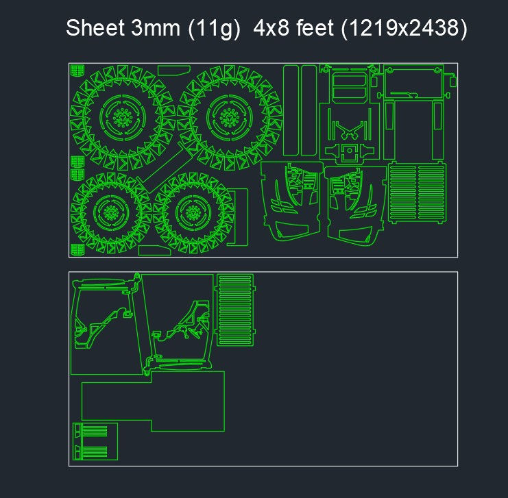 Thumbnail: Fire pit Tractor 2(welding assembly). DXF fire pit, file plasma, laser cut