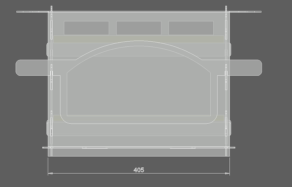 Thumbnail: Collapsible pizza oven. A set of DXF files for plasma laser cutting.