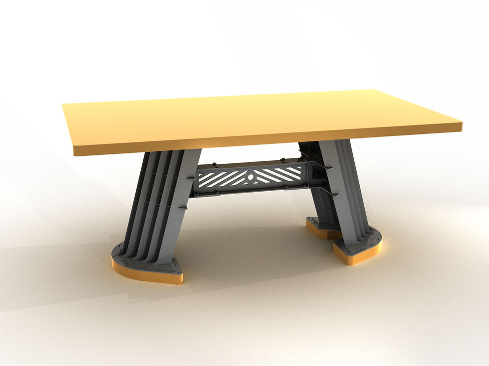 Thumbnail: Table 11 in industrial style. Cutting plan. DXF file plasma, laser cutting