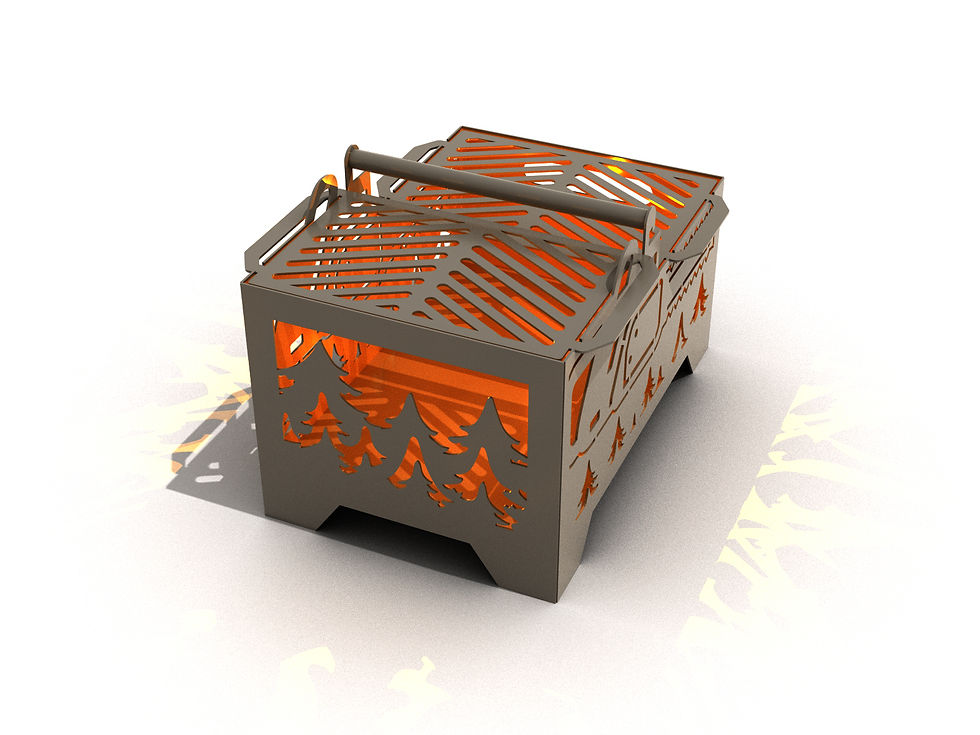 Thumbnail: Fire pit " Chainsaw" (welding assembly). DXF fire pit, file plasma, laser cut