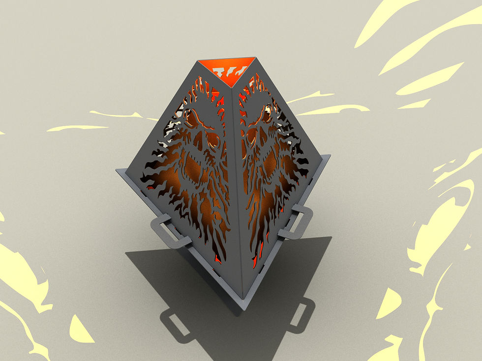 Thumbnail: Fire pit "Monstre" (welding assembly). DXF fire pit, file plasma, lase