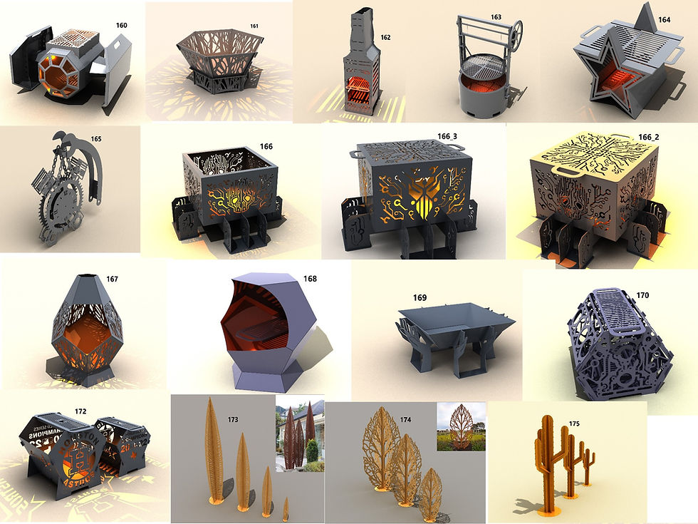 Thumbnail: Set 2023 of DXF files for plasma and laser cutting. More than 70 different p
