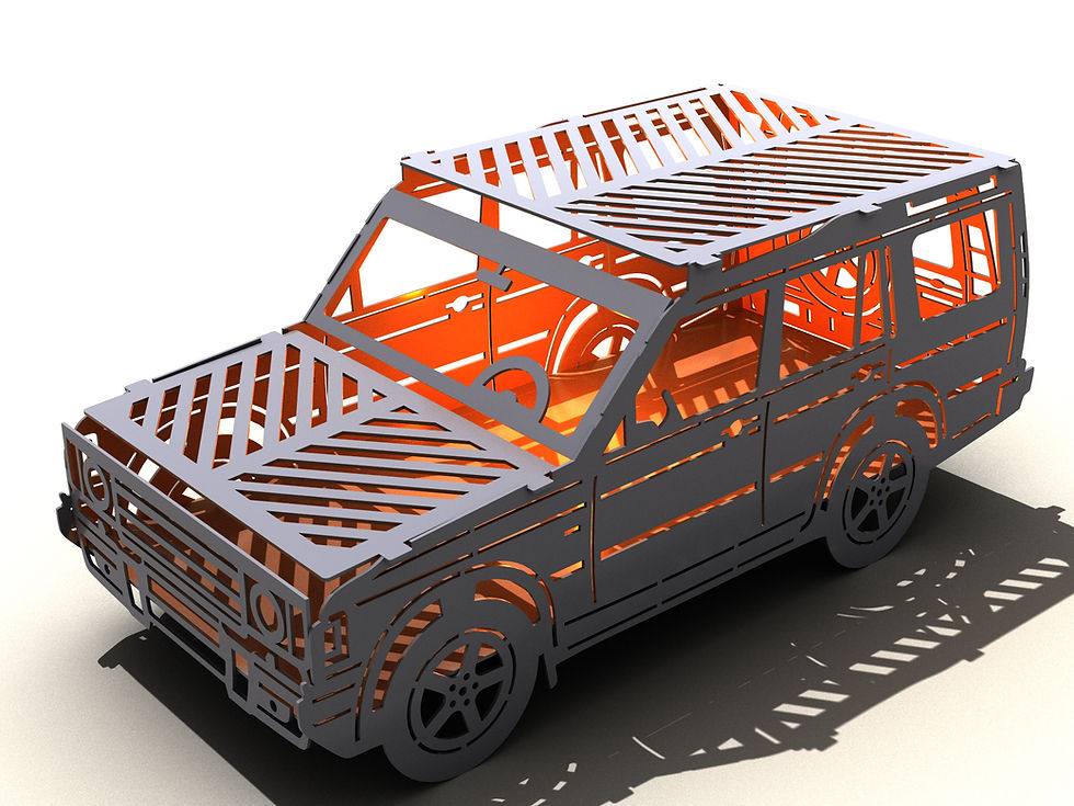 Thumbnail: Discovery II Fire pit DXF fire pit, file plasma, laser cutting.