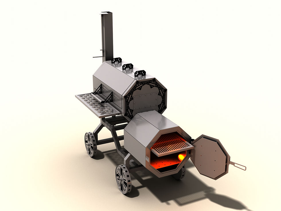 Thumbnail: Smoker 2. DIY plan. A set of DXF files + drawings for assembly.