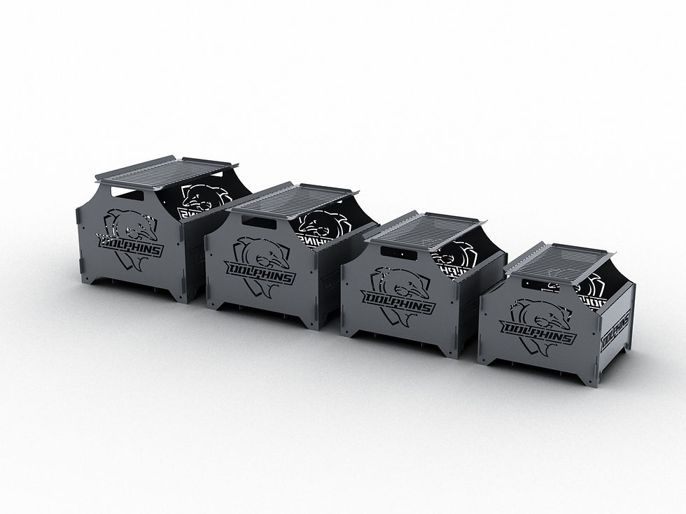 Thumbnail: Fire pit (Collapsible). 4 size options. DXF fire pit, file plasma, laser cutti
