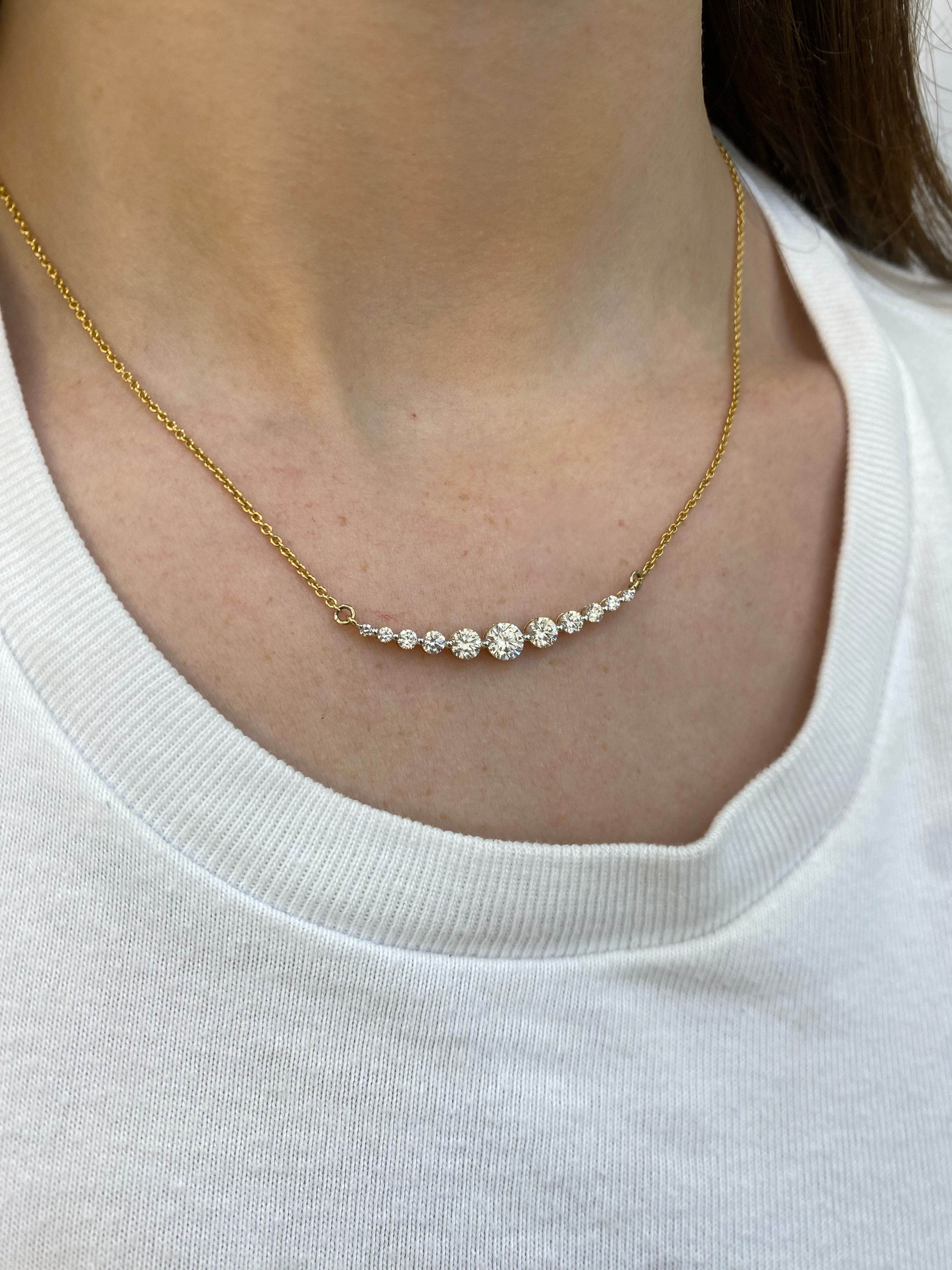 שרשרת קשת יהלומי מעבדה