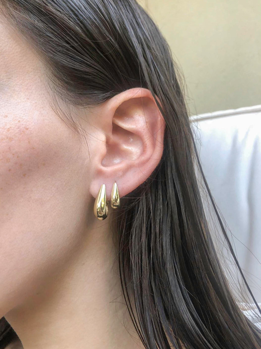 עגילי Nana- זהב צהוב 