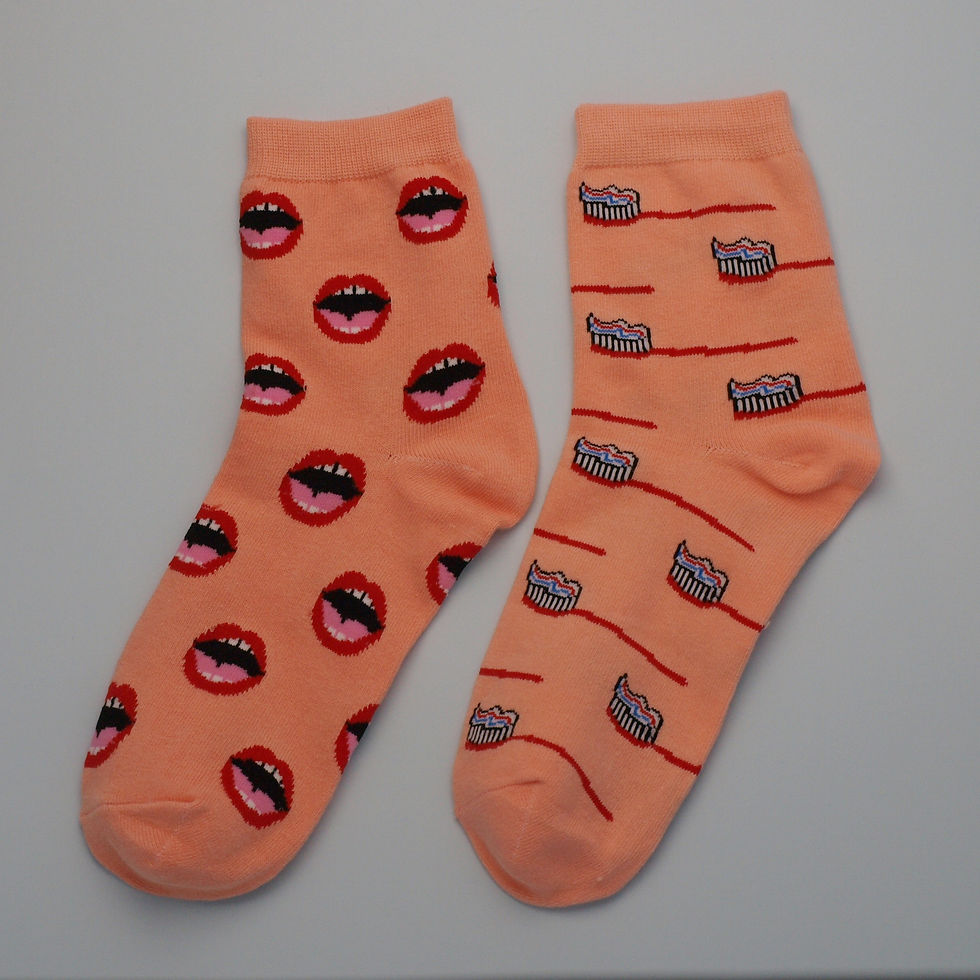 Thumbnail: Novelty Tooth / Toothbrush Socks