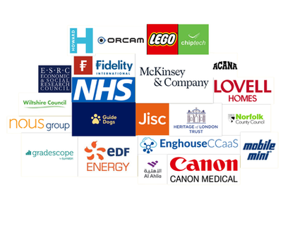 collage of logos from companies Rachel Capell Voiceover has worked with