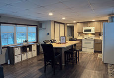 The Lake House includes a cozy open floor plan
