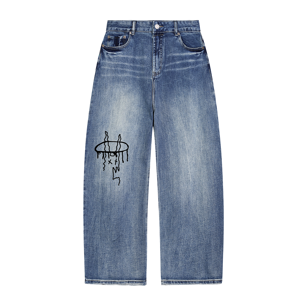 HELLOSINOGENIC Sun Fade Heavyweight Denim Jeans