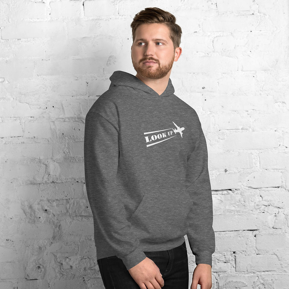 Thumbnail: look up - Geoengineering unisex hoodie - conspiracymusicguru.com