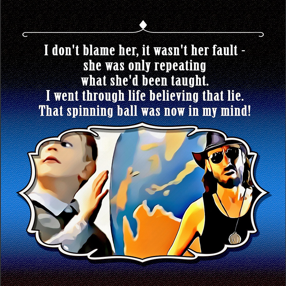 Thumbnail: a page from the "Flat Earth Man" eBook to download for kids, perfect for home schooling children of all ages