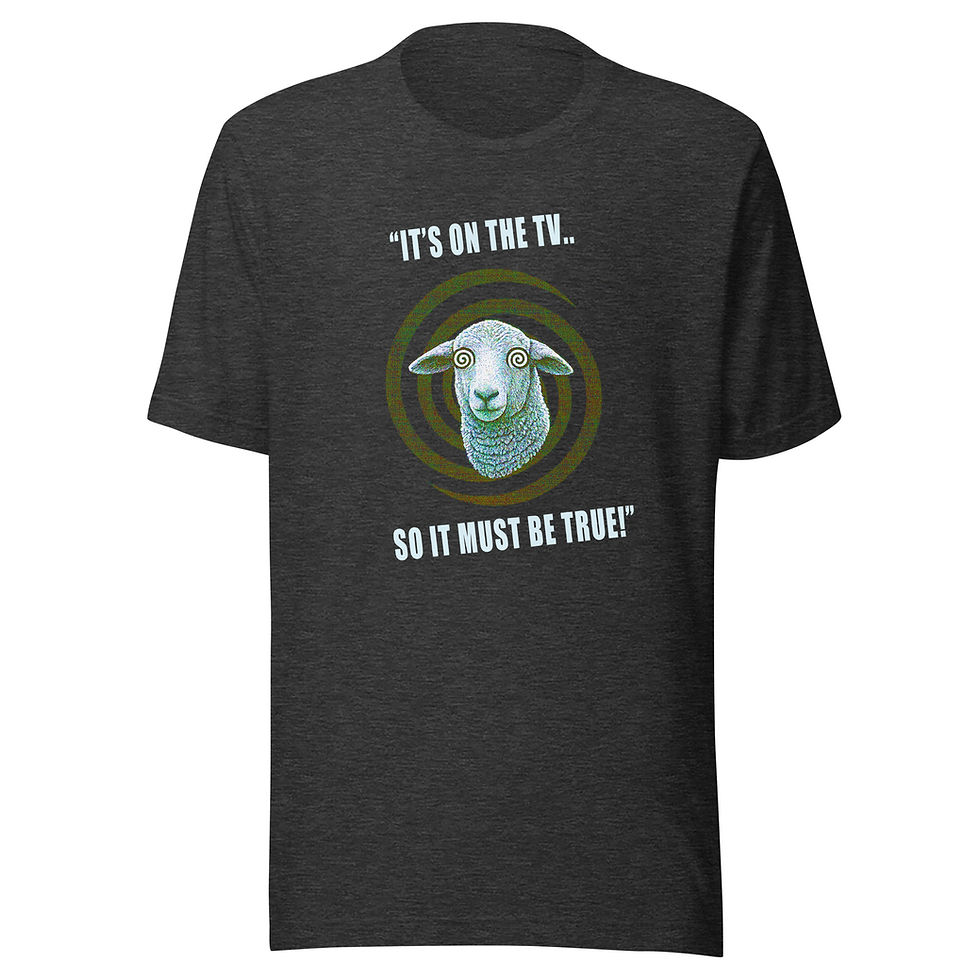 Thumbnail: It's on the TV, so it must be true - Unisex t-shirt