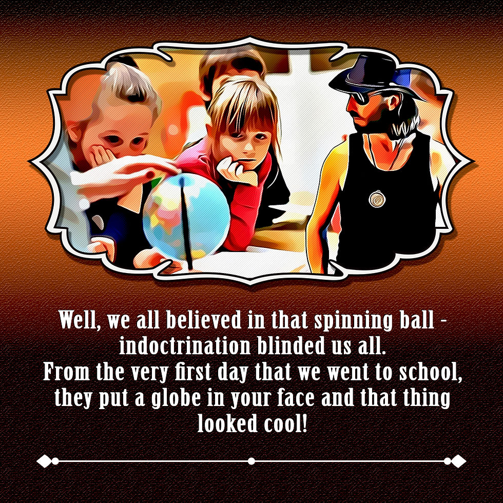 Thumbnail: a page from the "Flat Earth Man" eBook to download for kids, perfect for home schooling children of all ages