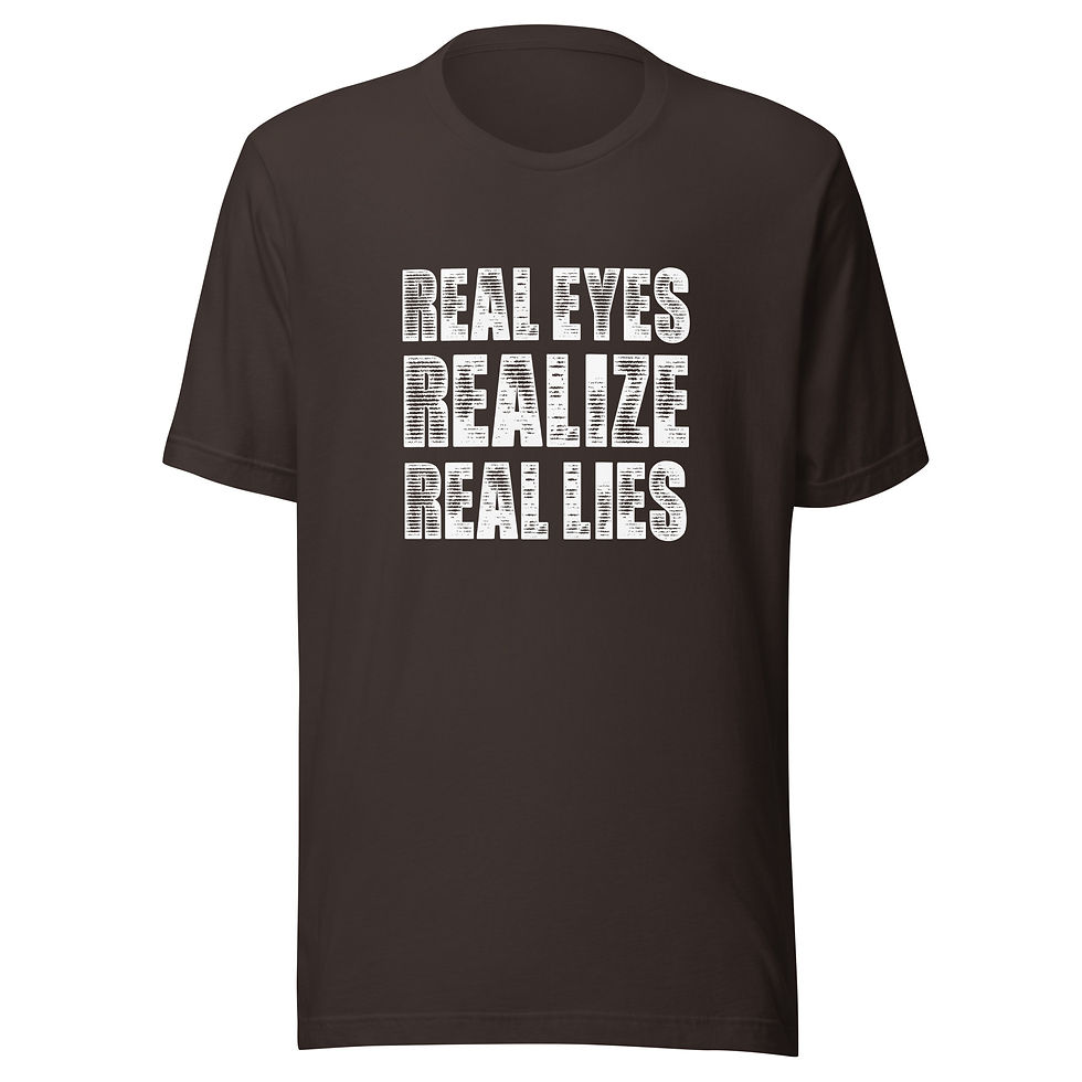 Thumbnail: Real eyes - Unisex t-shirt