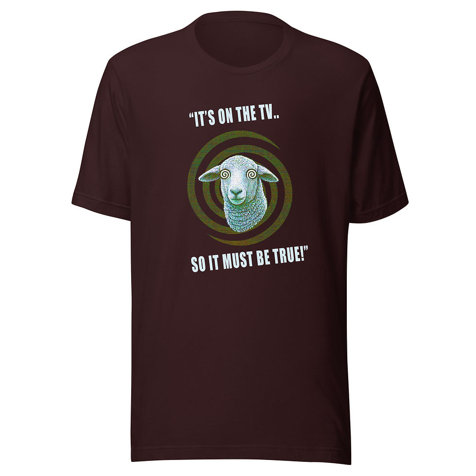 Thumbnail: It's on the TV, so it must be true - Unisex t-shirt