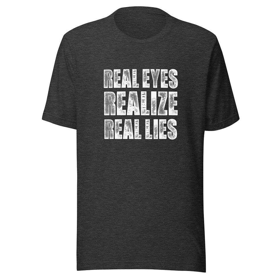 Thumbnail: Real eyes - Unisex t-shirt
