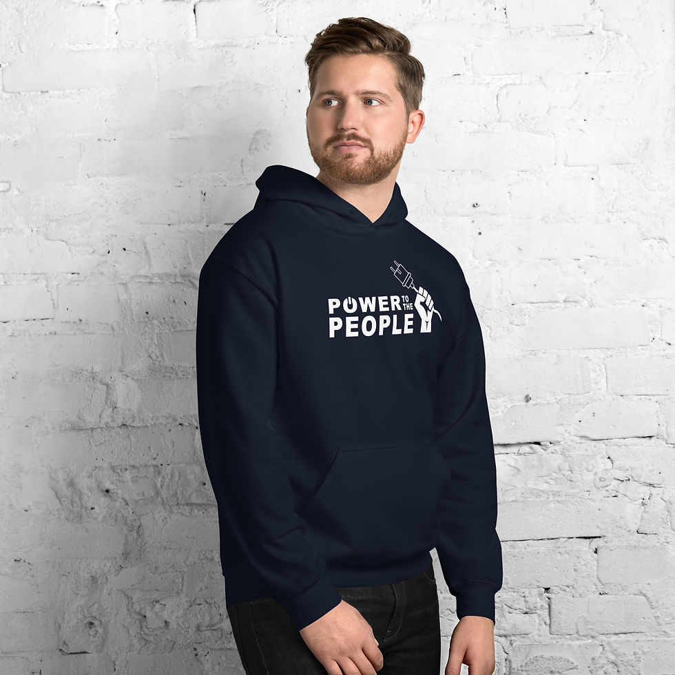 Thumbnail: power to the people - unisex hoodie - conspiracymusicguru.com