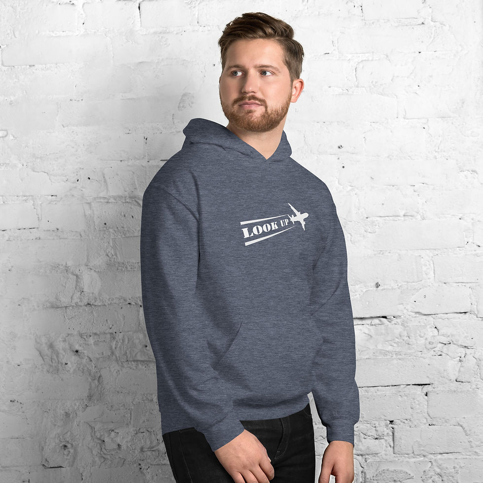 Thumbnail: look up - Geoengineering unisex hoodie - conspiracymusicguru.com