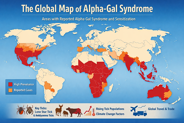 TickBiteData.com Global Map Alpha-Gal