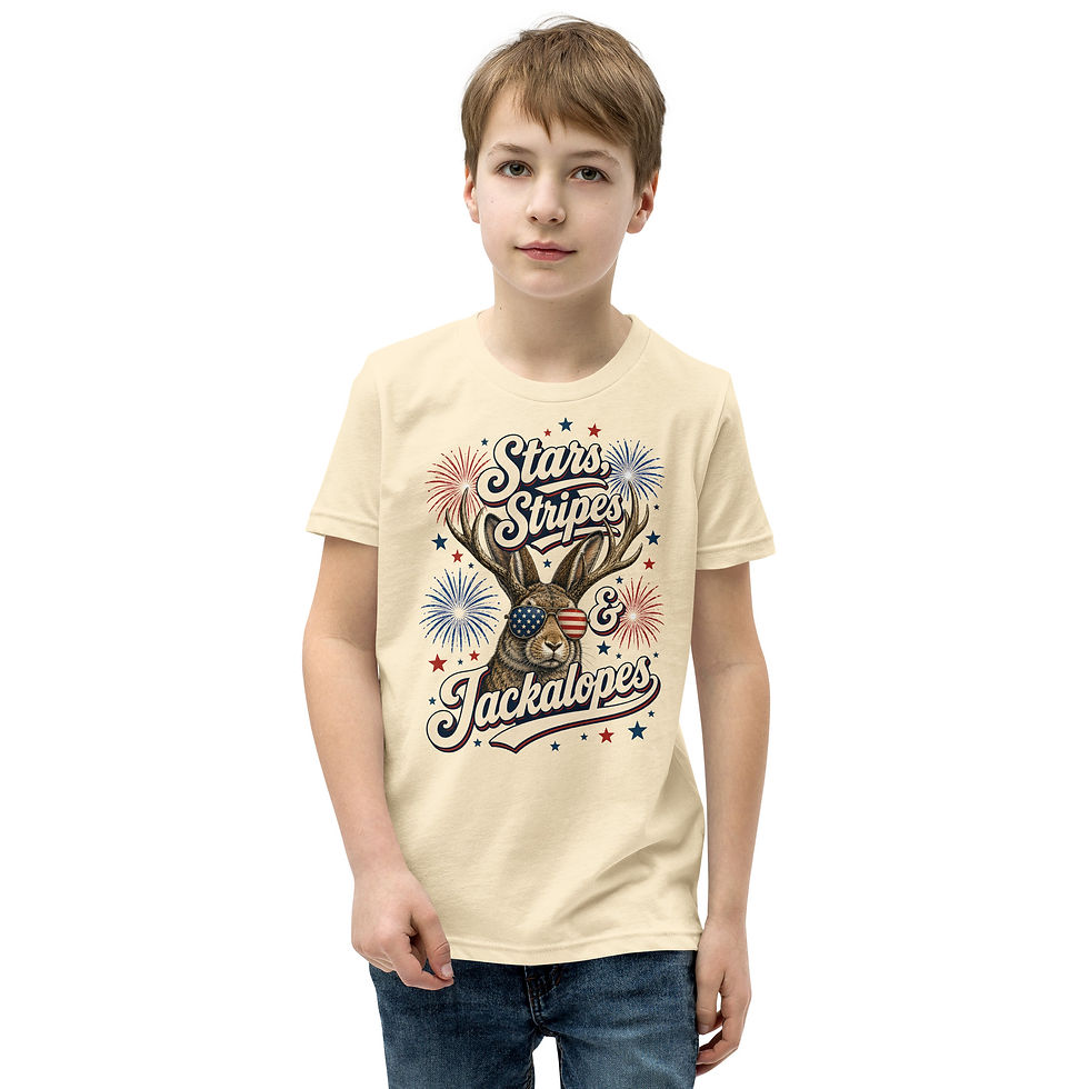 Thumbnail: Stars, Stripes and Jackalopes Youth Tee