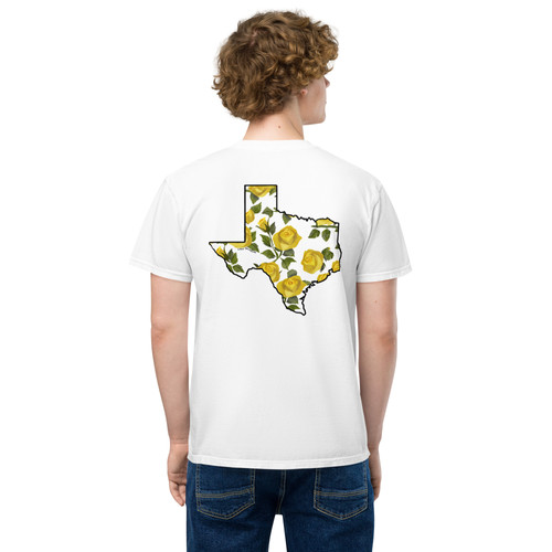 Texas Yellow Roses Pocket T-Shirt | Lazy Jackalope