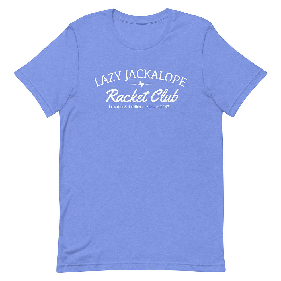 Thumbnail: Lazy Jackalope Racket Club Tee