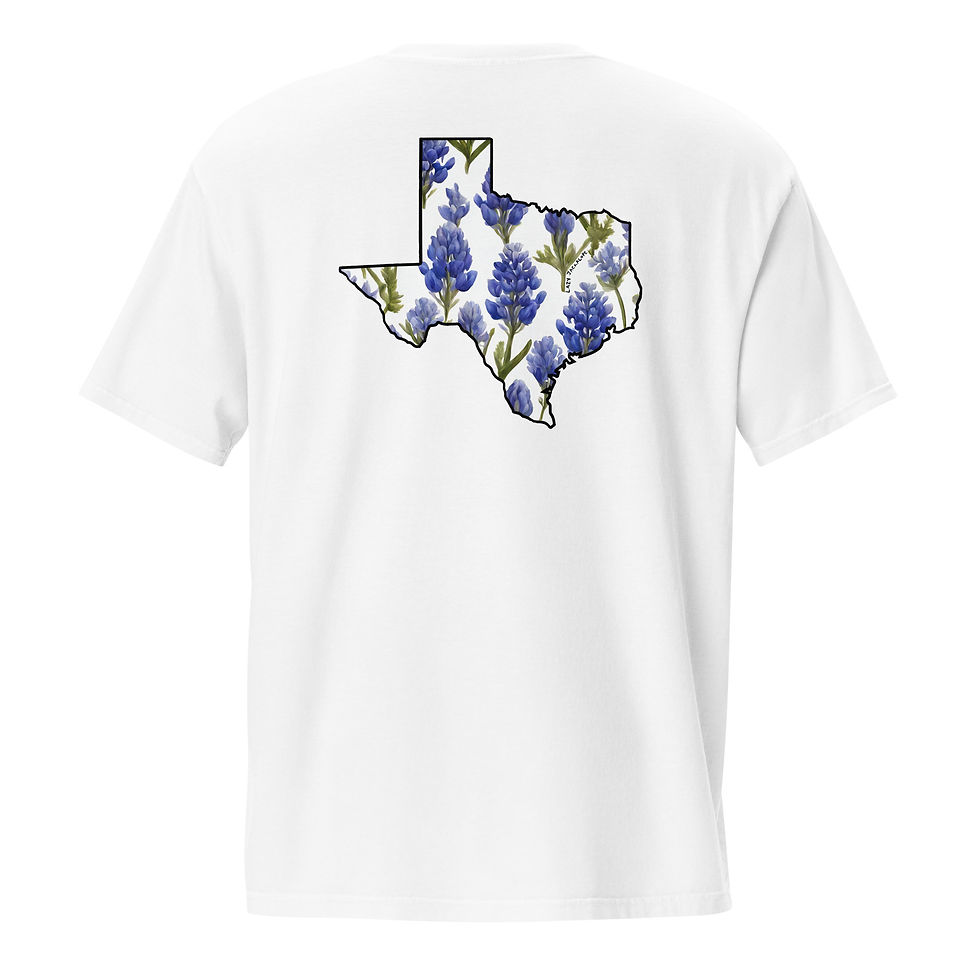 Thumbnail: Texas Bluebonnets Pocket T-Shirt