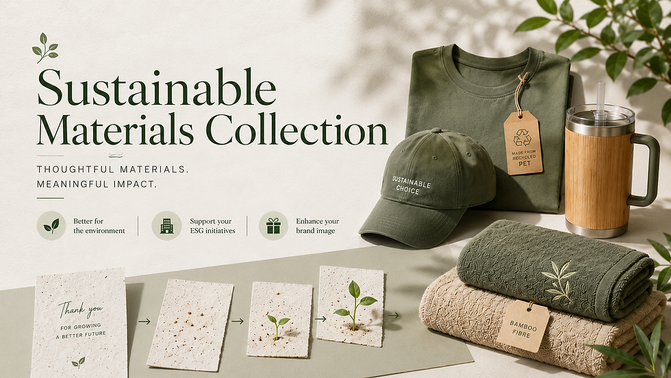 Sustainable Materials Collection|企業禮品,從物料開始改變