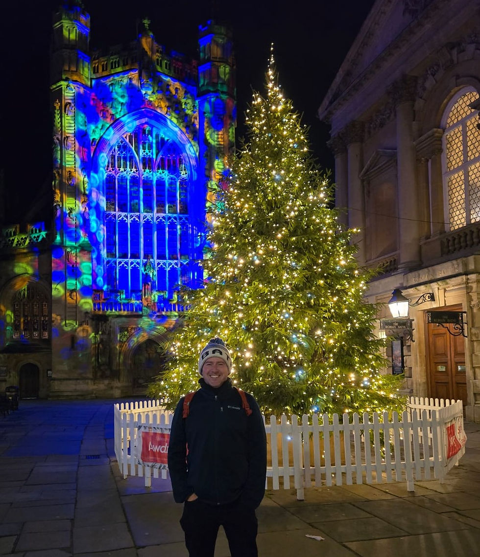 Bath Christmas Tree and Lights