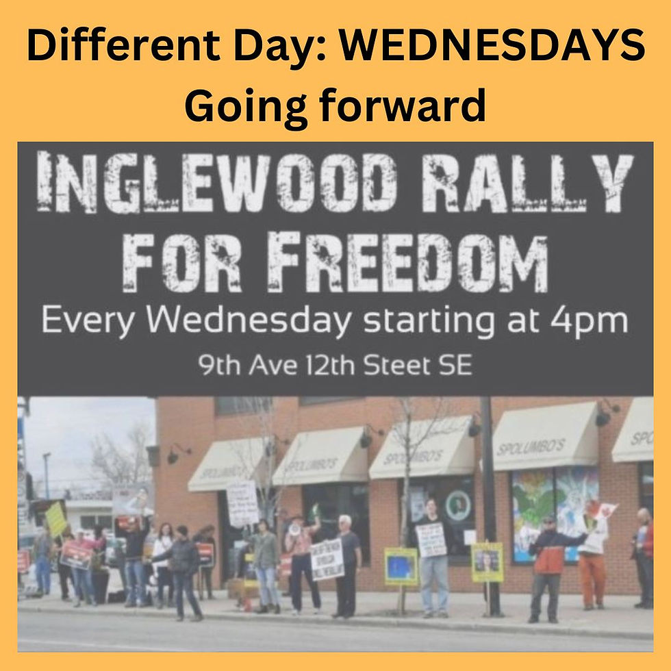 Inglewood Wednesdays -   Cancelled today due to cold weather