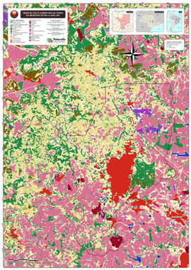 Mapa do uso e cobertura da Terra do município de Rio Claro (SP).