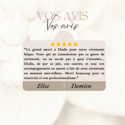 Elo'events / Cérémonie laïque / Officiante Vendée / Organisation d'évènements / Décoration d'évèneme