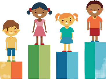 kids-standing-on-blocks-in-a-playful-set