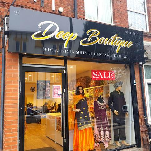 Deep Boutique asian clothes wear sign