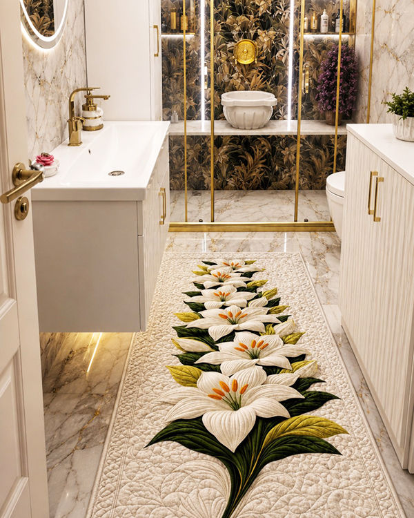 Floral Spring FLR080 Banyo Halısı