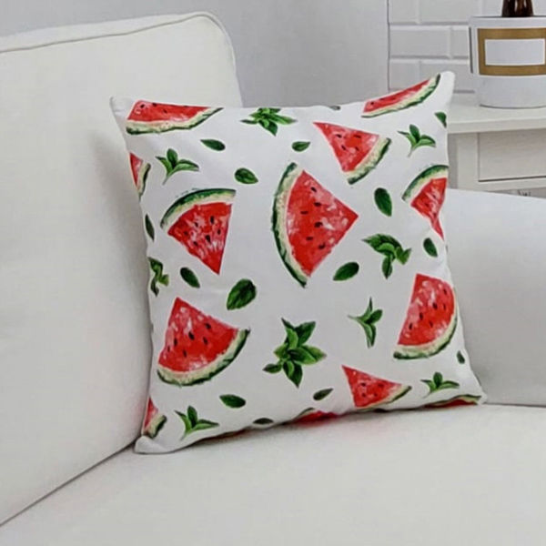 Meyve Desenli Kırlent Kılıfı 43x43cm