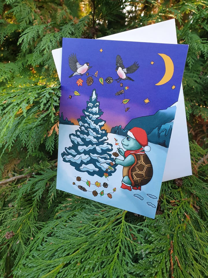 Thumbnail: Arty's Christmas Greeting Card and Envelope