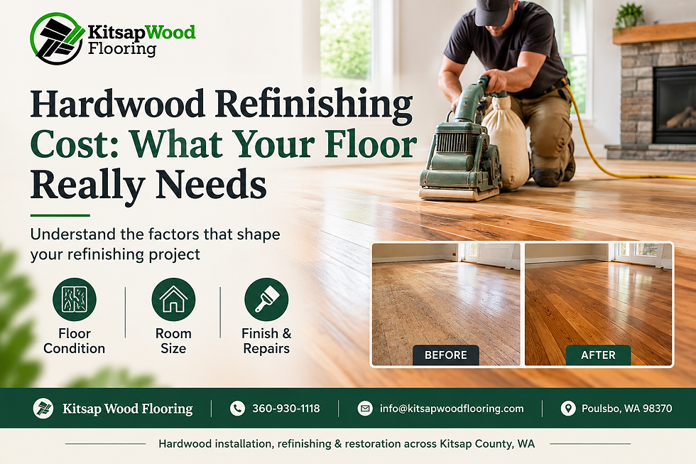 Hardwood refinishing cost for restoring and protecting natural wood floors.