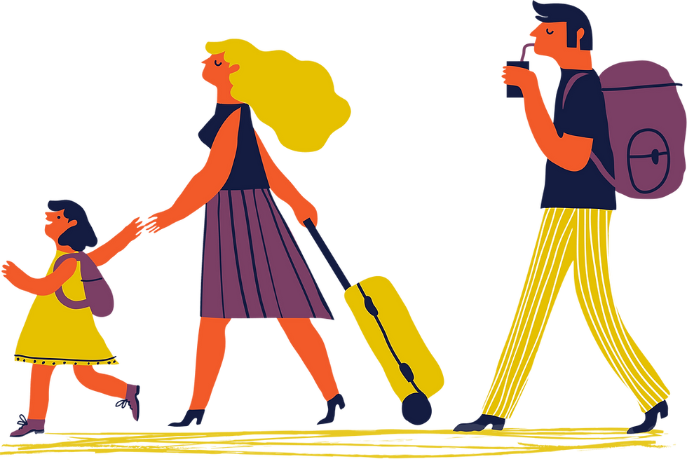 Family Traveling Together