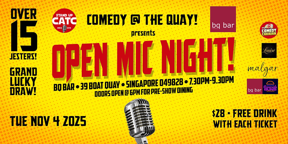 COMEDY @ THE QUAY! OPEN MIC NIGHT!