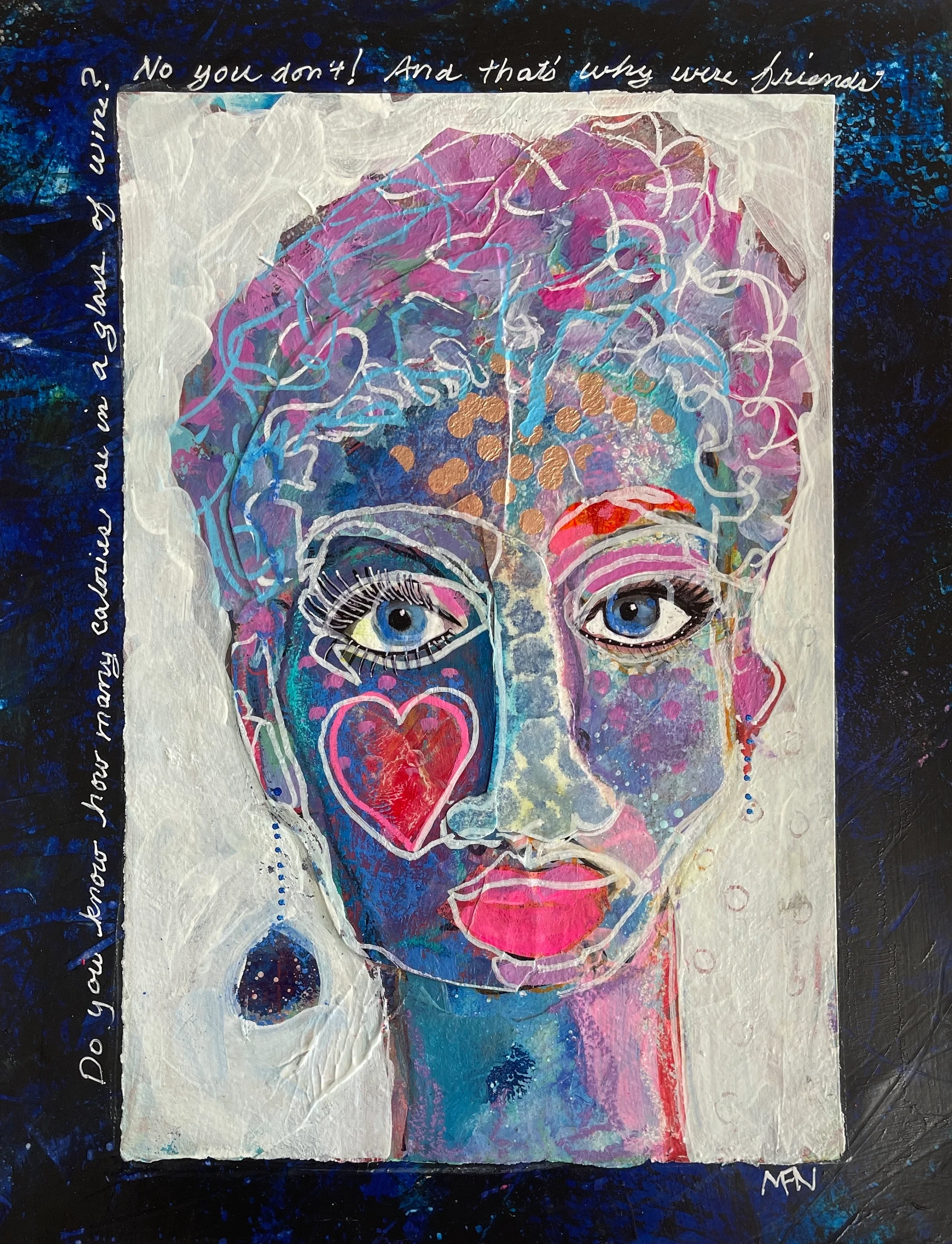 Do you know how many calories are in a glass of wine? 10" x 13"