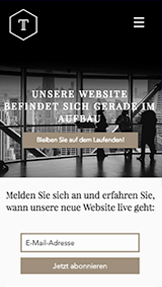 Alle Designvorlagen website templates – Unternehmenswebsite im Aufbau