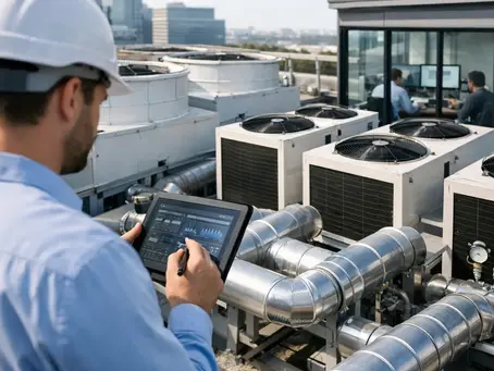 A man Improving HVAC efficiency