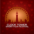 Leicester Clock Tower covered in love hearts