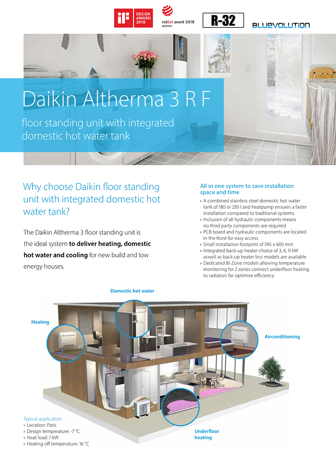 Daikin Altherma 3 Floor Standing Split | Ecobubl