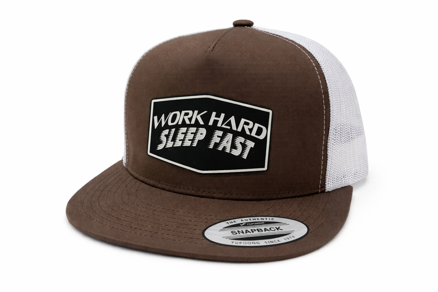 Work hard sleep fast Yupoong hat